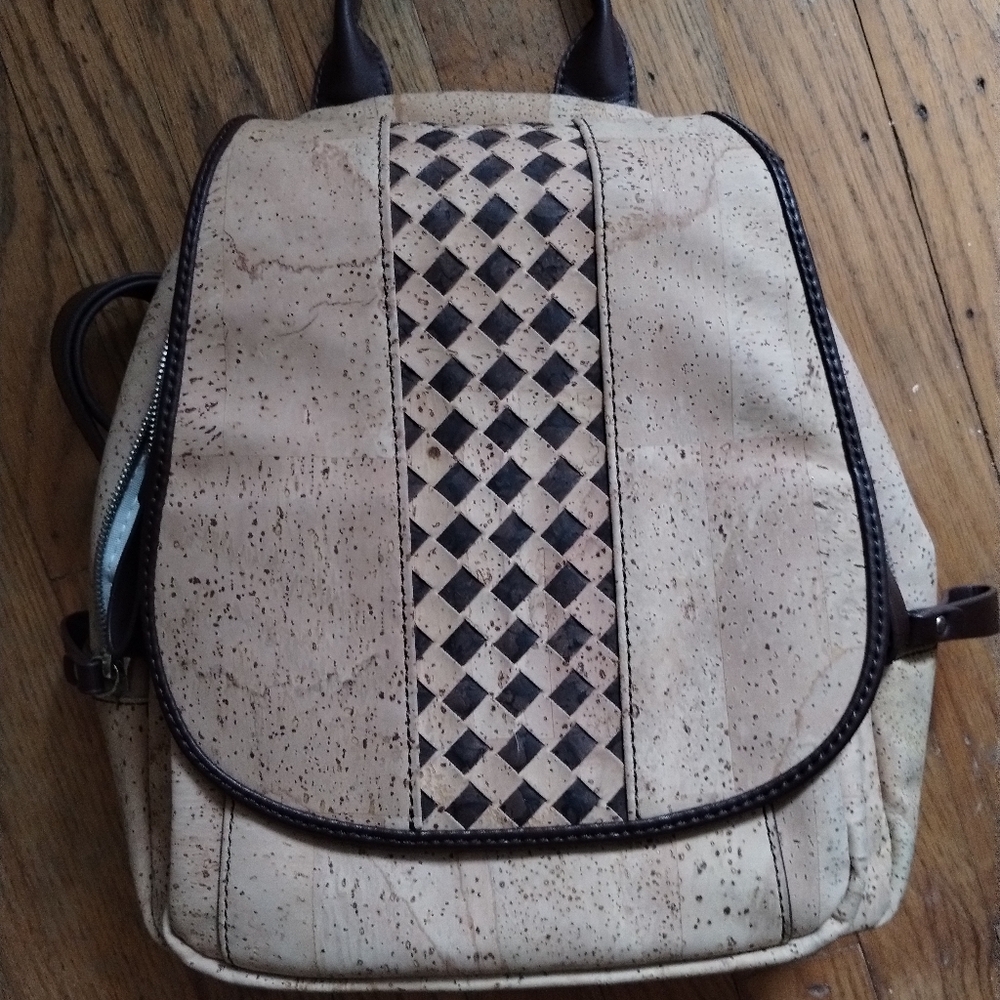 Cork Backpack Purse by Limonge